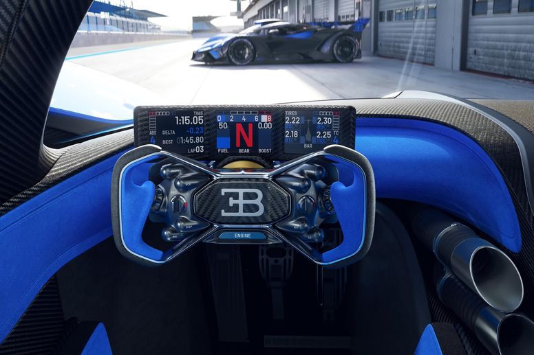 Bugatti dévoile le cockpit de la Bolide
