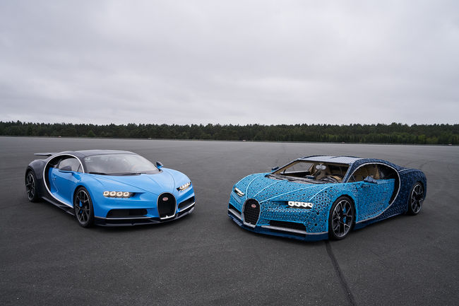 LEGO crée une Bugatti Chiron fonctionnelle à l'échelle 1