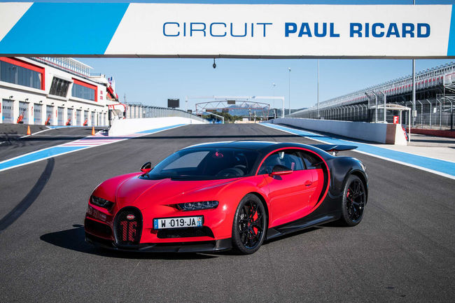 La Bugatti Chiron en démo sur le circuit du Castellet