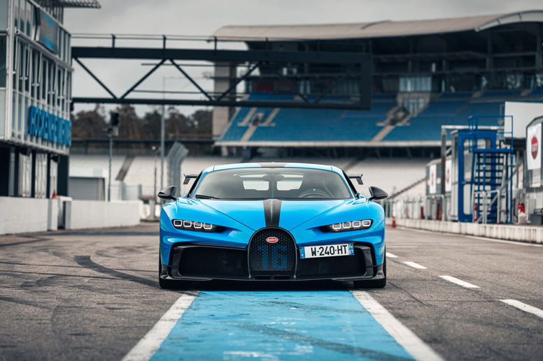 La Bugatti Chiron Pur Sport en piste à Hockenheim