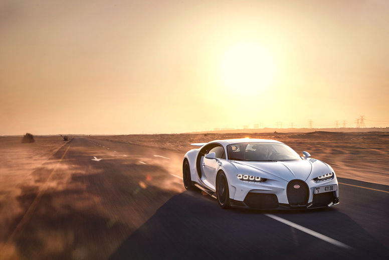 La Bugatti Chiron Super Sport en démonstration à Dubaï