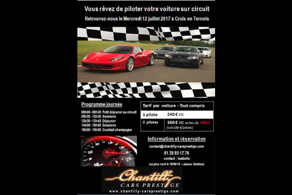 Prenez la piste à Croix en Ternois avec Chantilly Cars Prestige