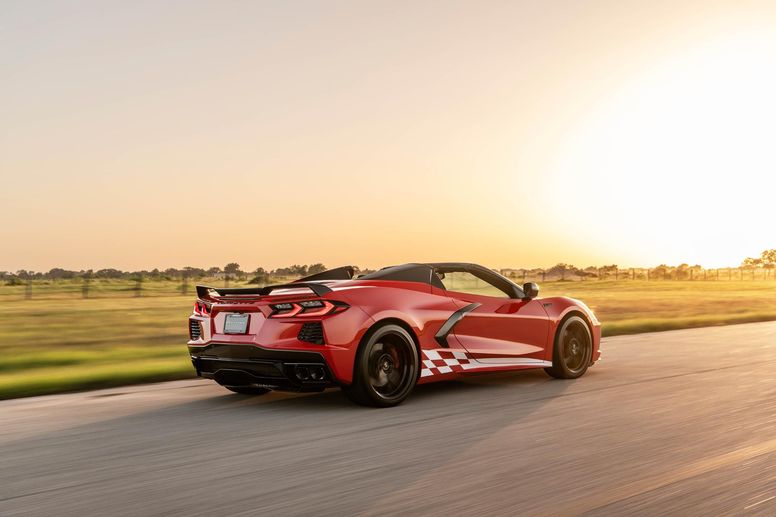 Près de 720 ch pour la Corvette C8 Cabriolet dotée du pack Hennessey H700