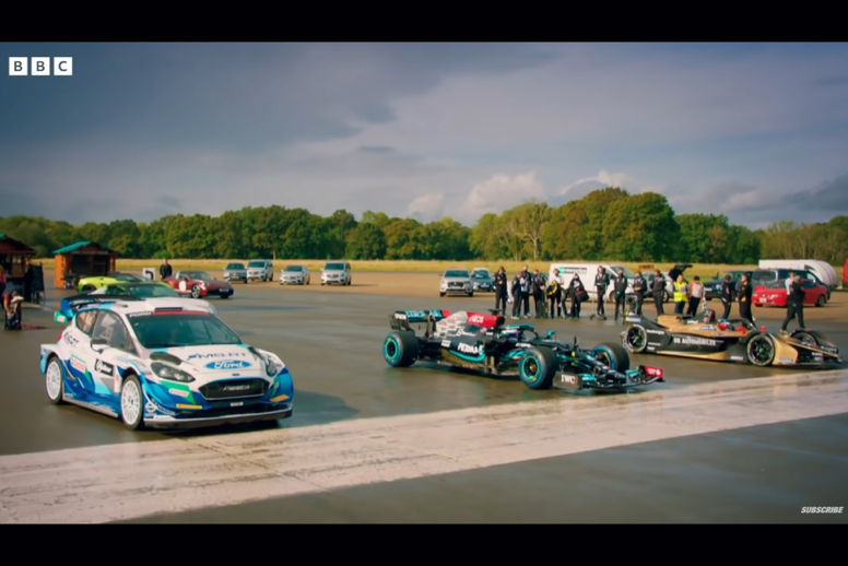 Drag Race : Formule 1 vs Voiture de Rallye vs Formule E