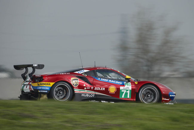 WEC : la Ferrari 488 GTE Evo en piste à Fiorano