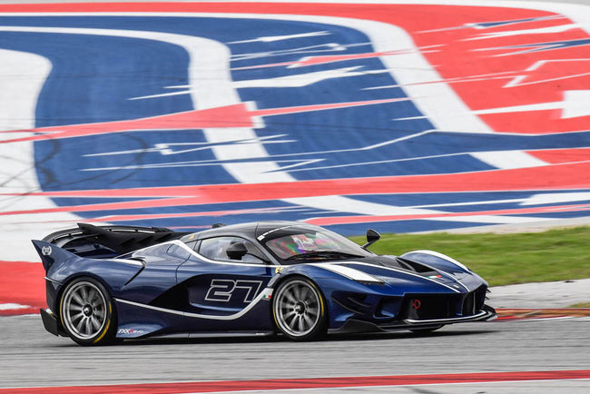 La Ferrari FXX K Evo en piste à Austin