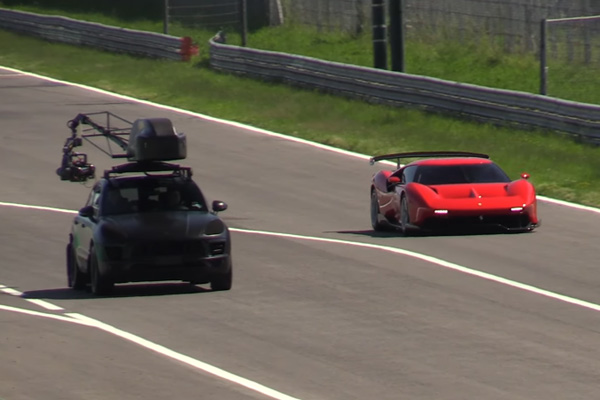 La Ferrari P80/C en action à Monza