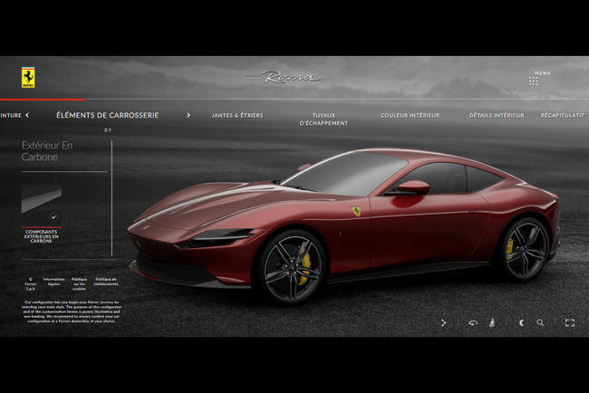 Configurez votre Ferrari Roma