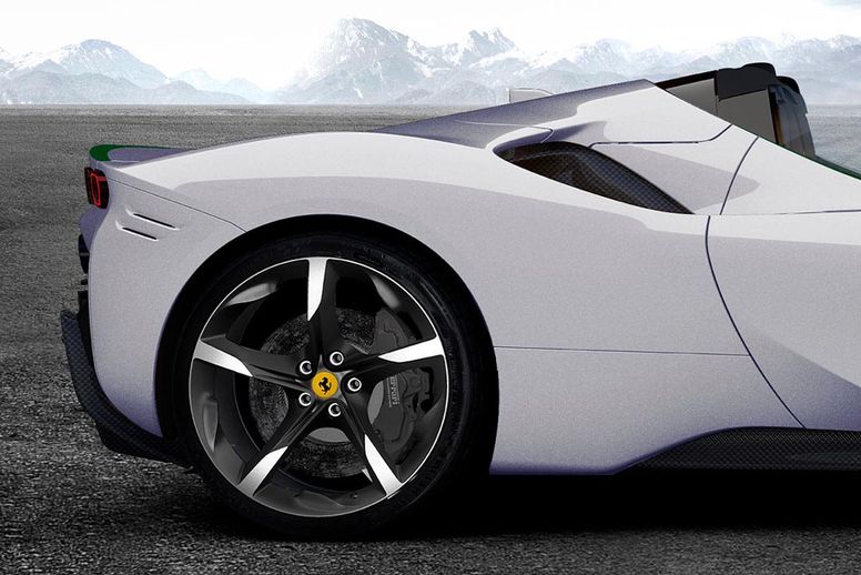 Bespoke : Ferrari SF90 Spider Bianco Courmayeur