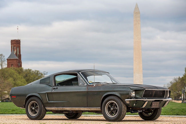 Une Ford Mustang Bullitt exposée à Washington