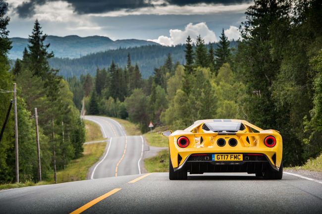 La Ford GT en ballade en Norvège