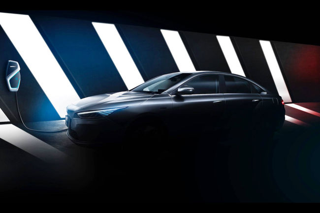 Un teaser pour la future berline électrique de Geely 