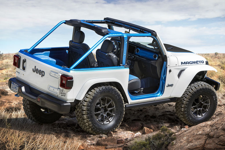 Concept Jeep Magneto : un Wrangler 100 % électrique