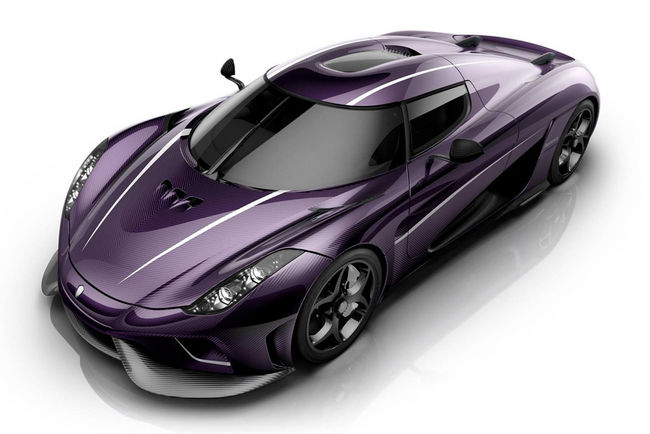 Une Koenigsegg Regera en mode Purple Rain 