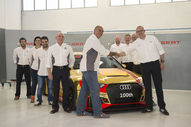 La 100ème Audi RS 3 LMS présentée à Barcelone