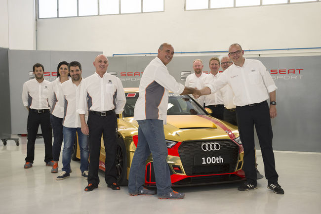 La 100ème Audi RS 3 LMS présentée à Barcelone
