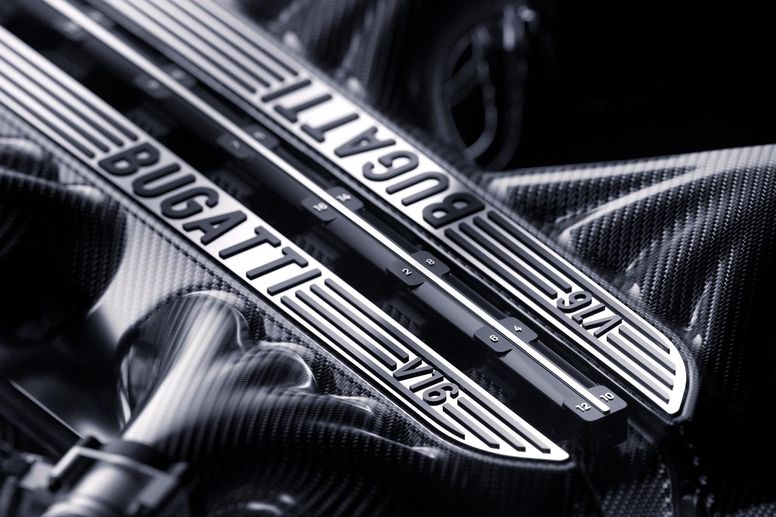 La nouvelle Bugatti embarquera un groupe hybride V16