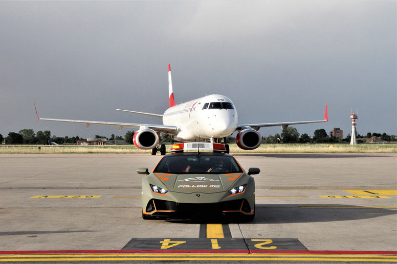 Une Lambo Huracan Evo pour l'aéroport de Bologne