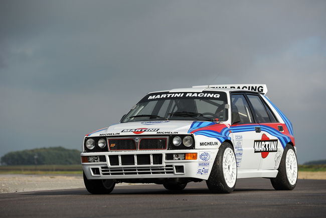 Une Lancia Delta HF ex-Kankkunen aux enchères