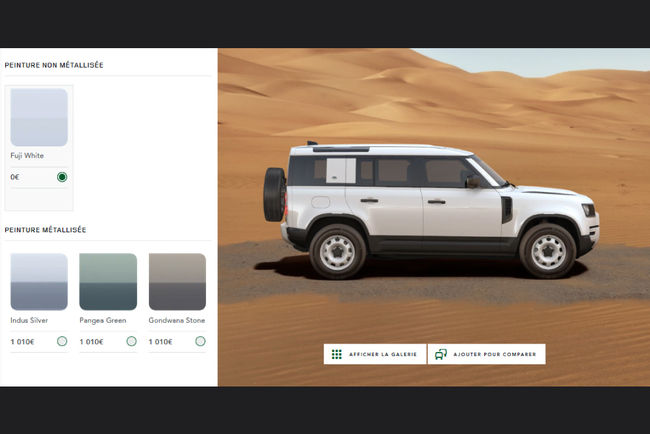 Configurez votre futur Land Rover Defender