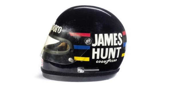 Le casque de James Hunt aux enchères