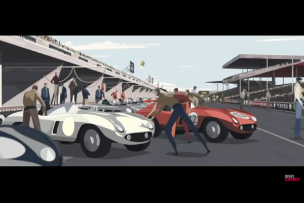 Le Mans 1955 : le court métrage d'animation