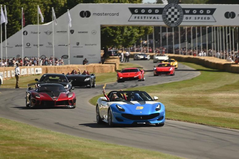 Le show Ferrari à Goodwood