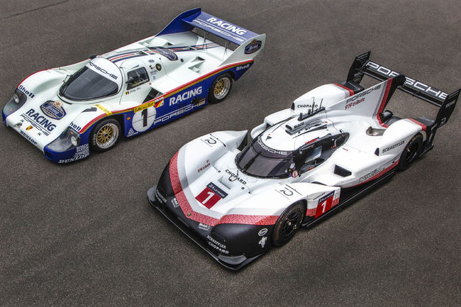 Les Porsche 956 et 919 sur le Nürburgring