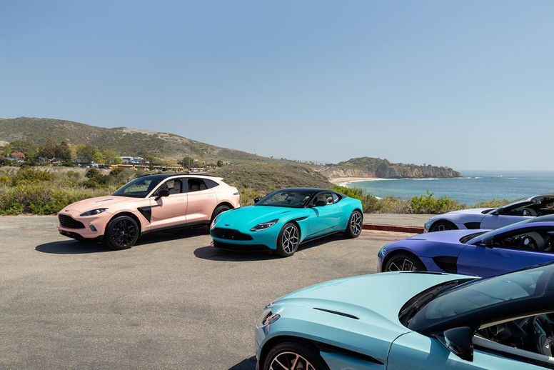 Livrées pastel pour la gamme Aston Martin 