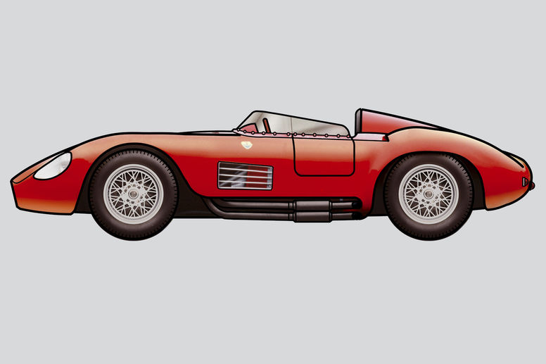 Maserati fête la victoire de la Tipo 300S de 1955