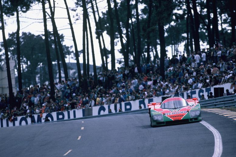 La Mazda 787B victorieuse au Mans en 1991 de retour en piste dans la Sarthe