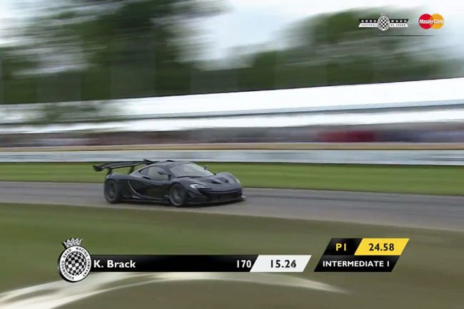 Un record pour la McLaren P1 LM à Goodwood