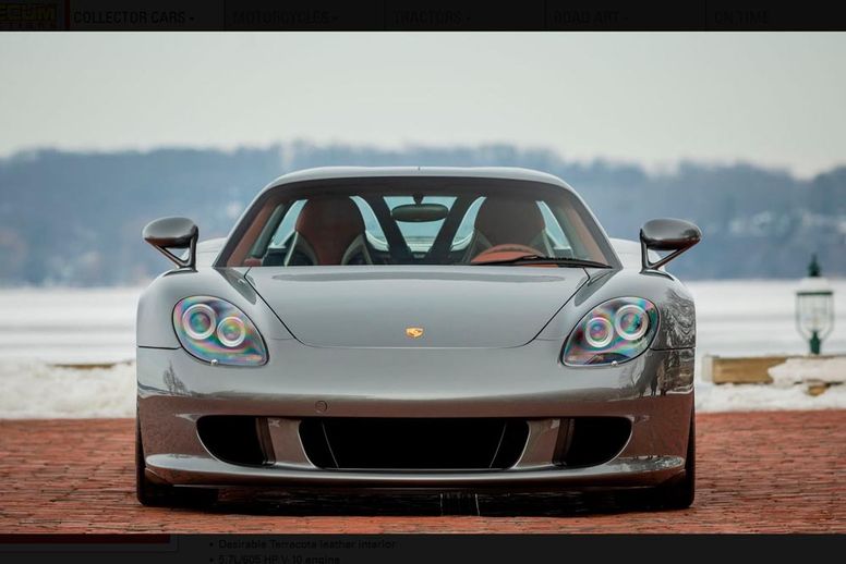 Mecum Auctions enregistre un record du monde pour une Porsche Carrera GT