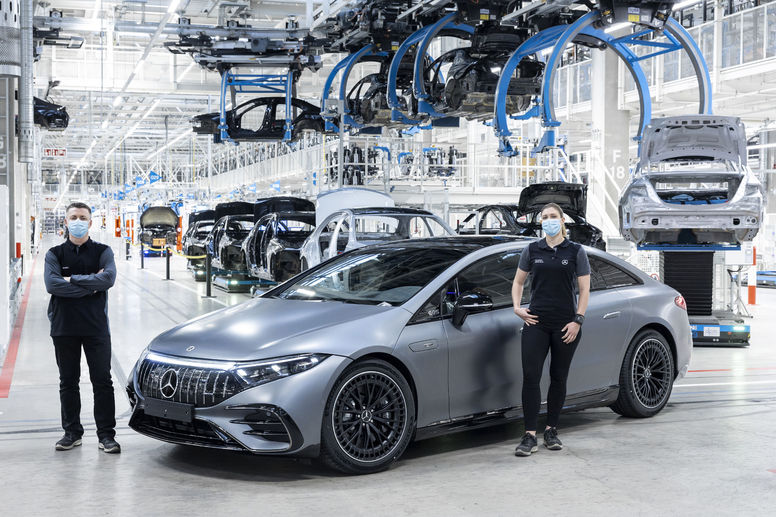 La Mercedes-AMG EQS 53 4MATIC+ entre en production