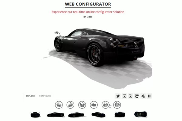 La Pagani Huayra BC a son configurateur