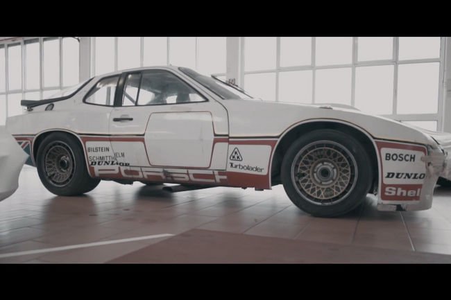 Une Porsche 924 GTP de 1980 en cours de restauration