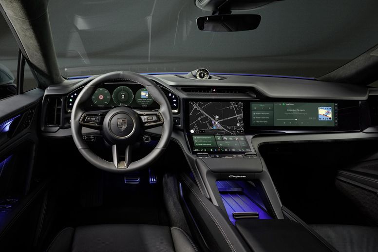 Porsche dévoile l'habitacle du nouveau Cayenne Electric