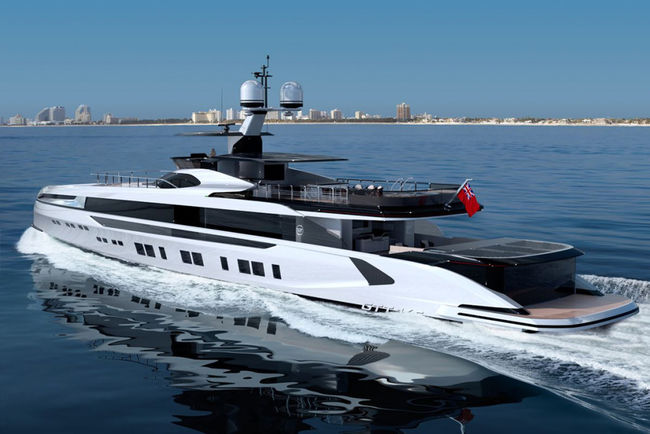 Superyacht Dynamiq GTT 165 par Porsche Design