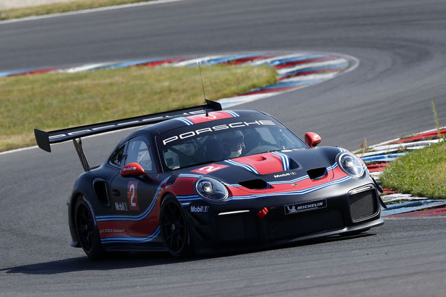 Les Porsche GT2 en piste à Spa-Francorchamps