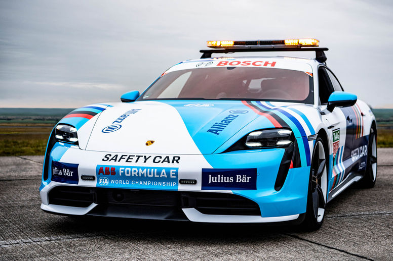 Un nouveau safety-car pour la Formule E : le Porsche Taycan 