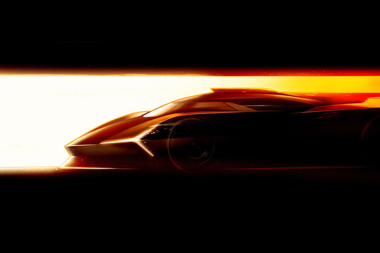 Première image du futur prototype Lamborghini LMDh