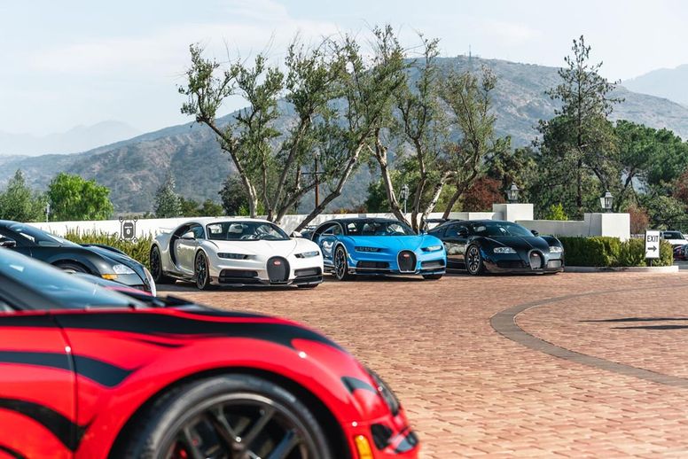 Rassemblement Bugatti en Californie