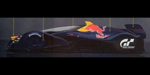 Le Red Bull X1 de GT5 à découvert