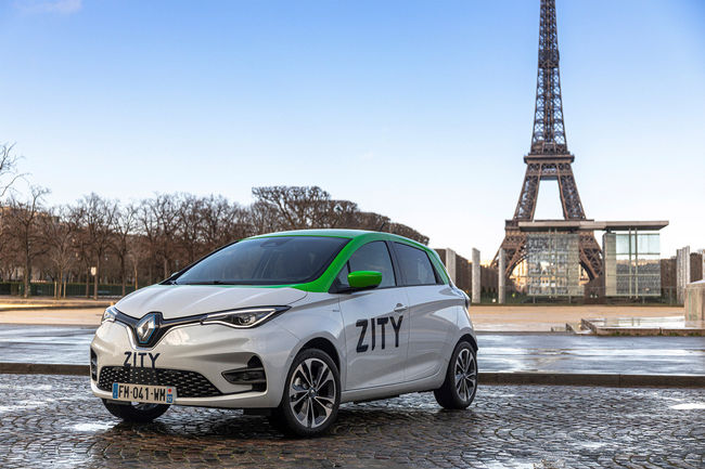 Renault lance ZITY, un service d'autopartage à Paris