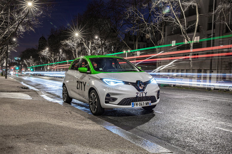 Renault lance ZITY, un service d'autopartage à Paris
