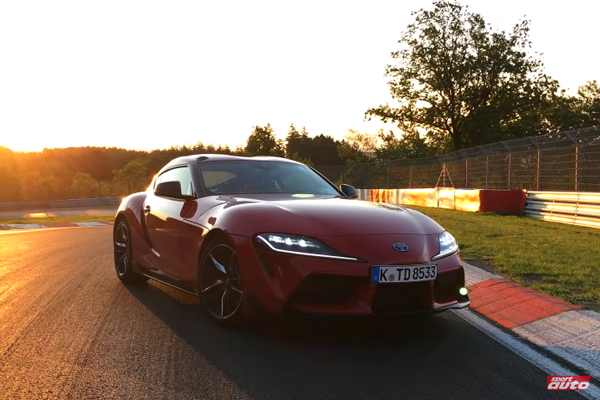 En piste sur la Nordschleife à bord de la Toyota GR Supra