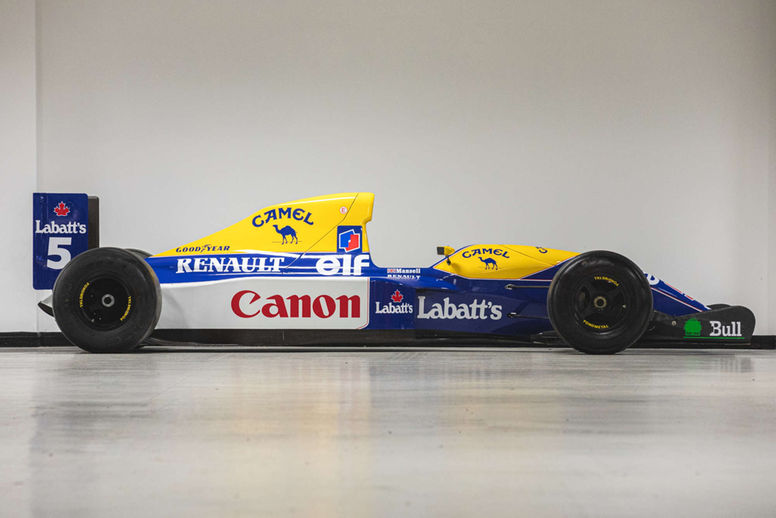 Un châssis Williams F1 FW14 Showcar aux enchères