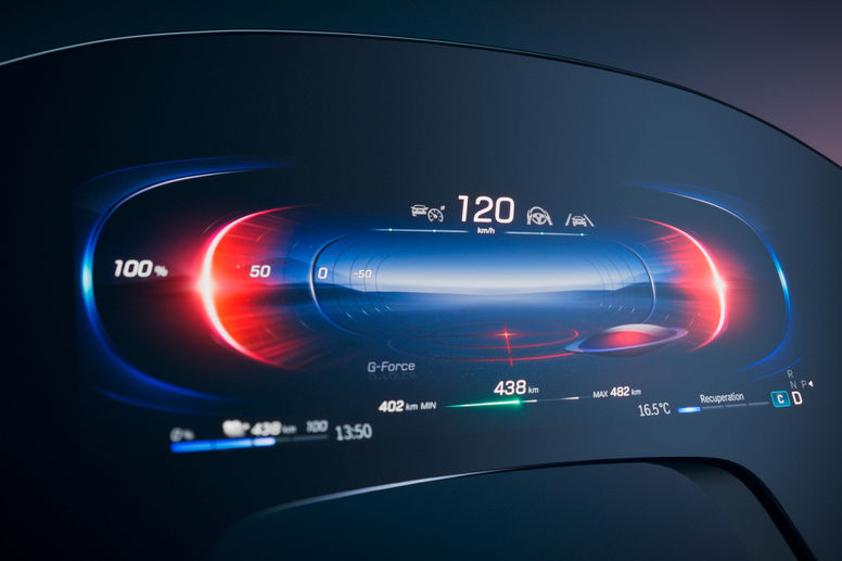 Un écran de 56 pouces et de l'IA pour la Mercedes EQS