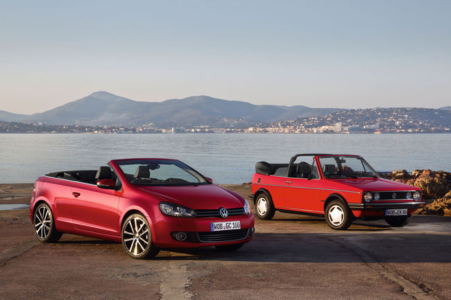 VW fête le 40ème anniversaire de la Golf Cabriolet