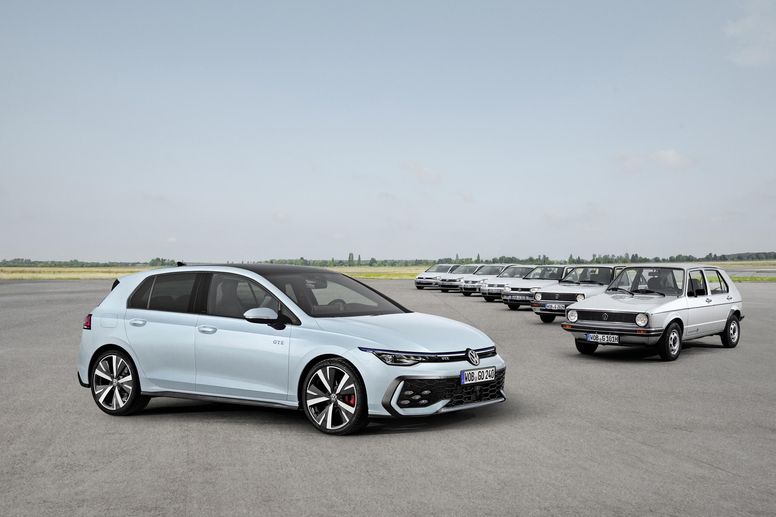 Nouveau look et nouvelles motorisations pour la VW Golf 2024